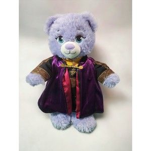 Disney Frozen II Build A Bear Workshop 17" Purple Stuffed Bear Plush Queen Anna